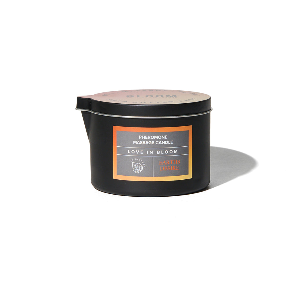 Eye of Love Bloom Pheromone Massage Candle Earth's Desire 5 oz.