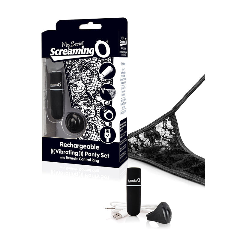 Screaming O My Secret Charged Remote Control Panty Vibe - Black - Fantasies Boutique