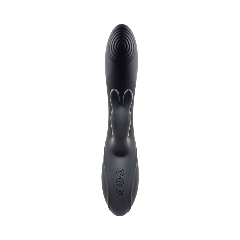 Evolved Rabbit Hole 3-in-1 Rechargeable Triple Stimulation Silicone Suction Vibrator Black - Fantasies Boutique