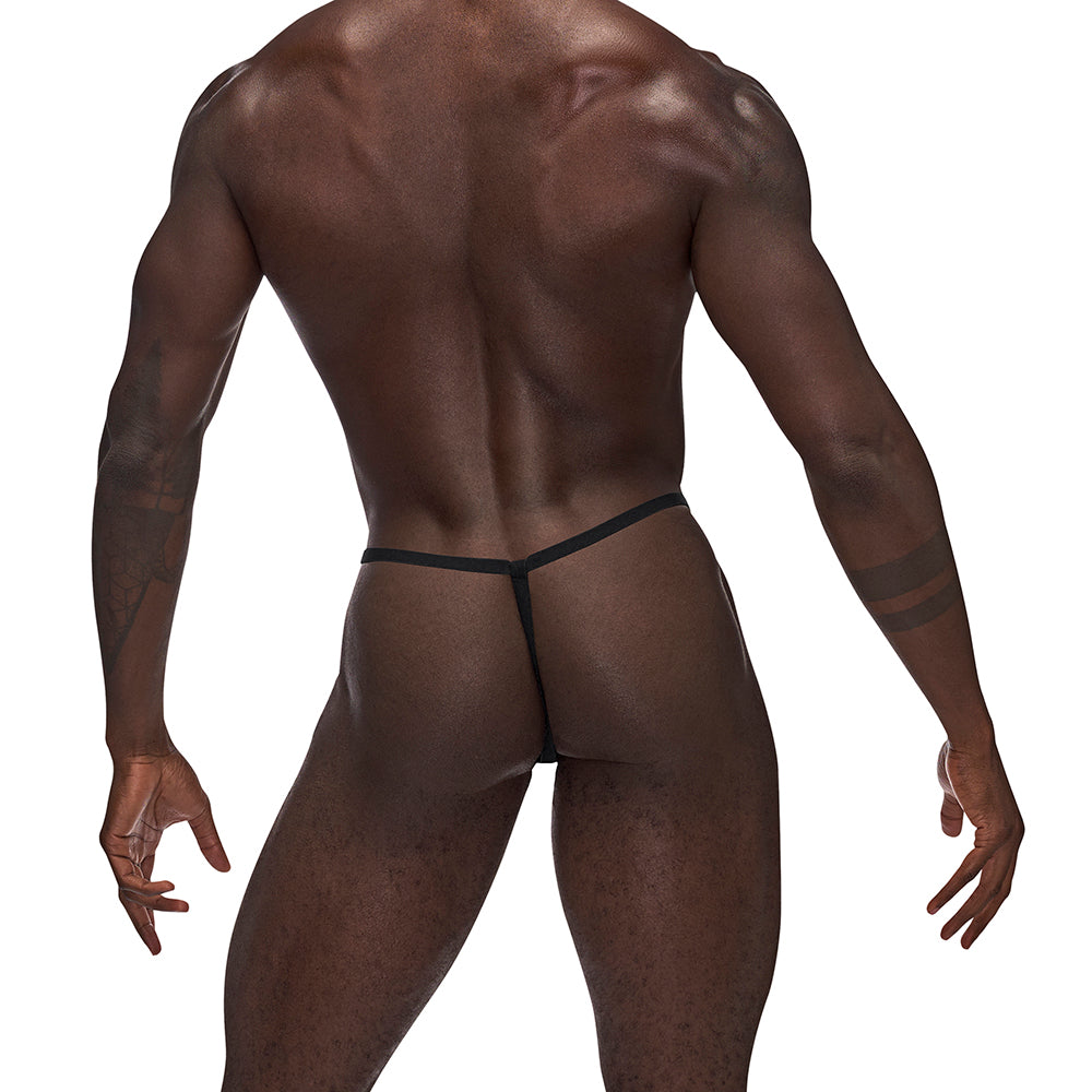 Male Power Animal Posing Strap Brown Leopard O/S - Fantasies Boutique