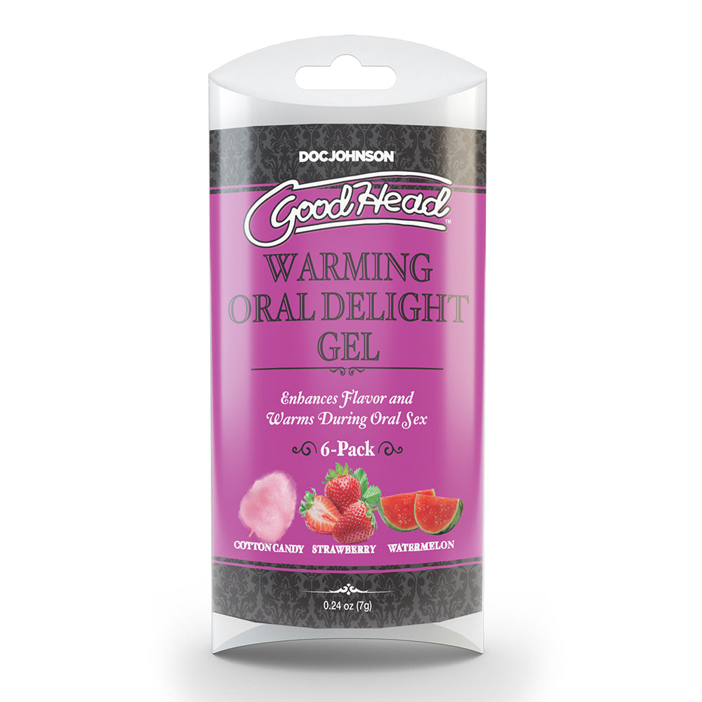 Goodhead Warming Oral Delight Gel Multi-Flavor 6-Pack 0.24 oz. - Fantasies Boutique