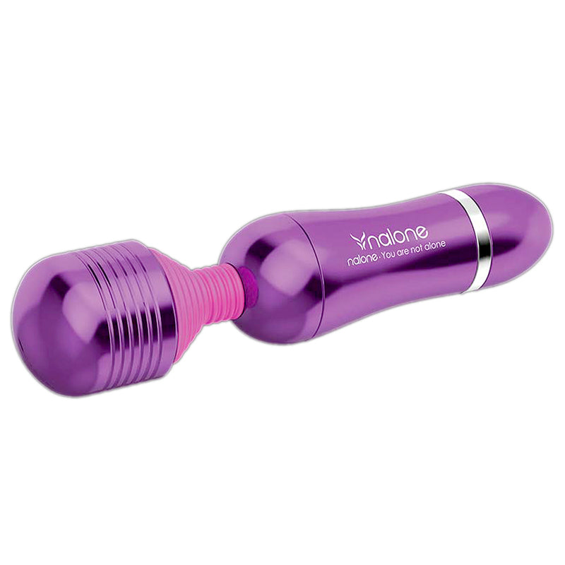 Nalone Roma Flexible Waterproof Metal Wand Vibrator Purple - Fantasies Boutique