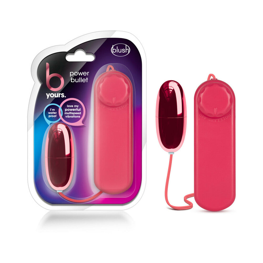 B Yours Power Bullet Remote-Controlled Egg Vibrator Cerise - Fantasies Boutique