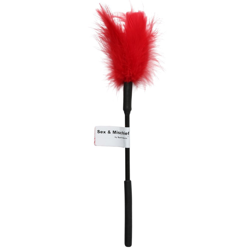 Sportsheets Sex & Mischief Feather Tickler Red - Fantasies Boutique