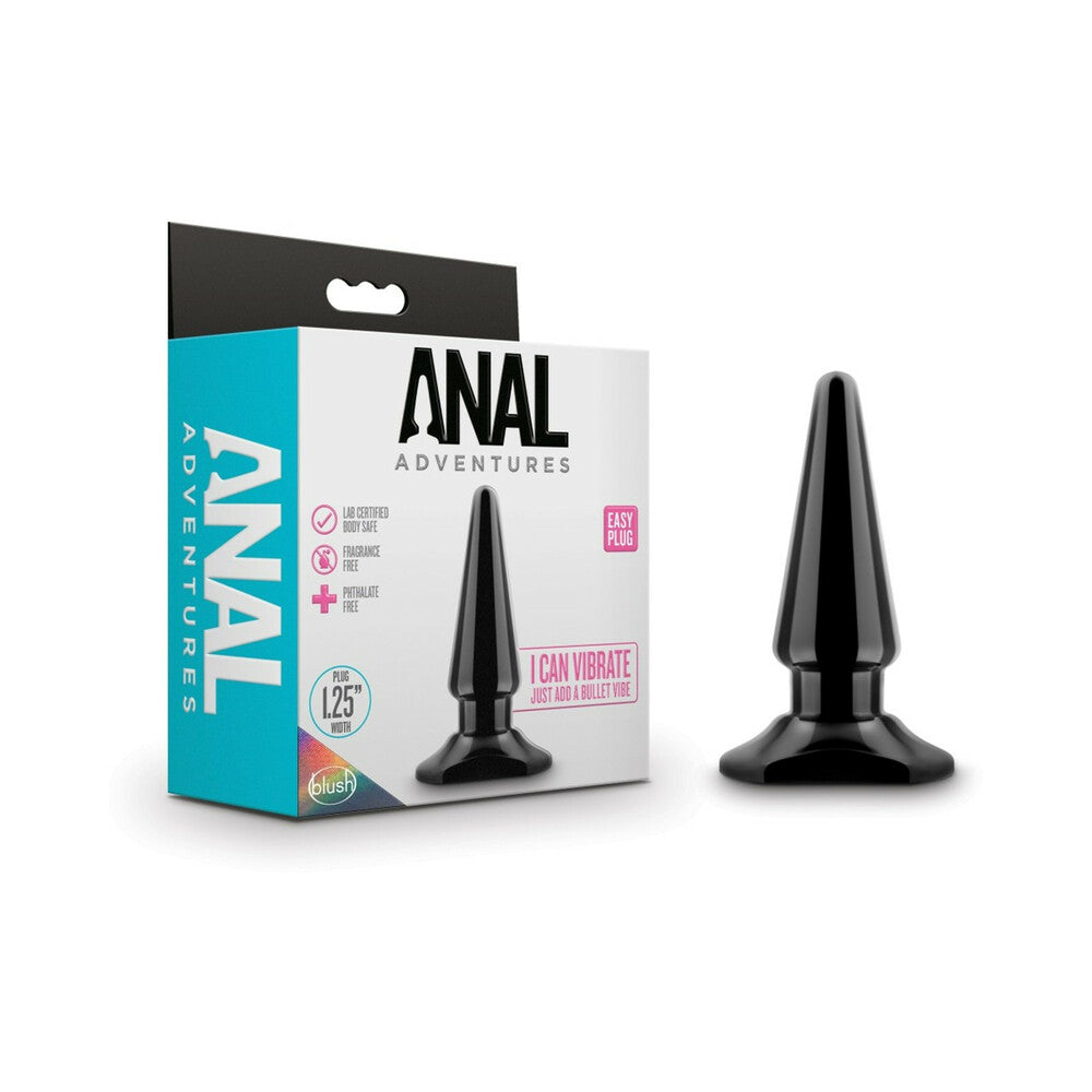 Anal Adventures Easy Plug Black - Fantasies Boutique