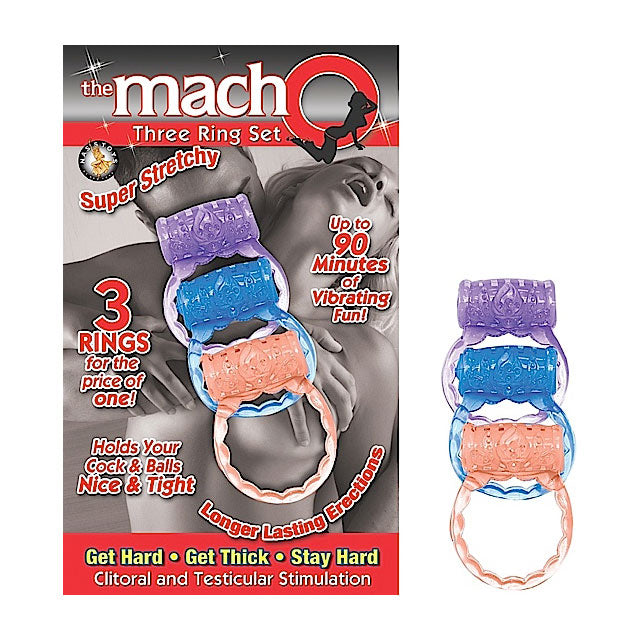 Macho Three Ring Set (Assorted) - Fantasies Boutique