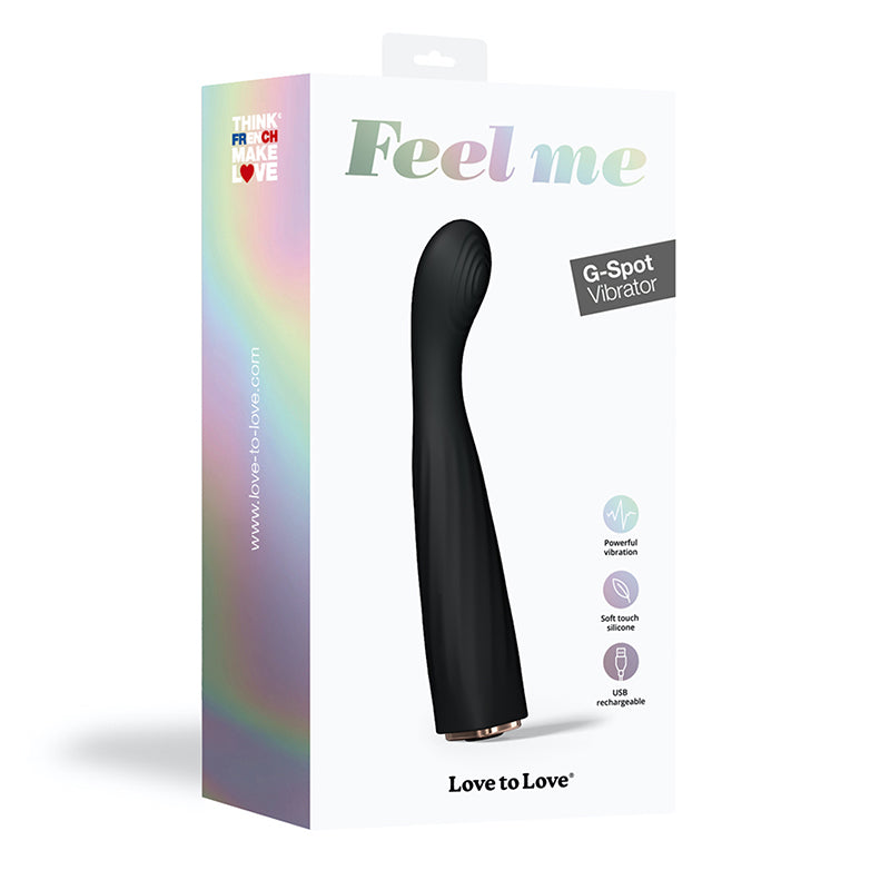 Love to Love Feel Me Rechargeable Silicone G-Spot Vibrator Noir - Fantasies Boutique