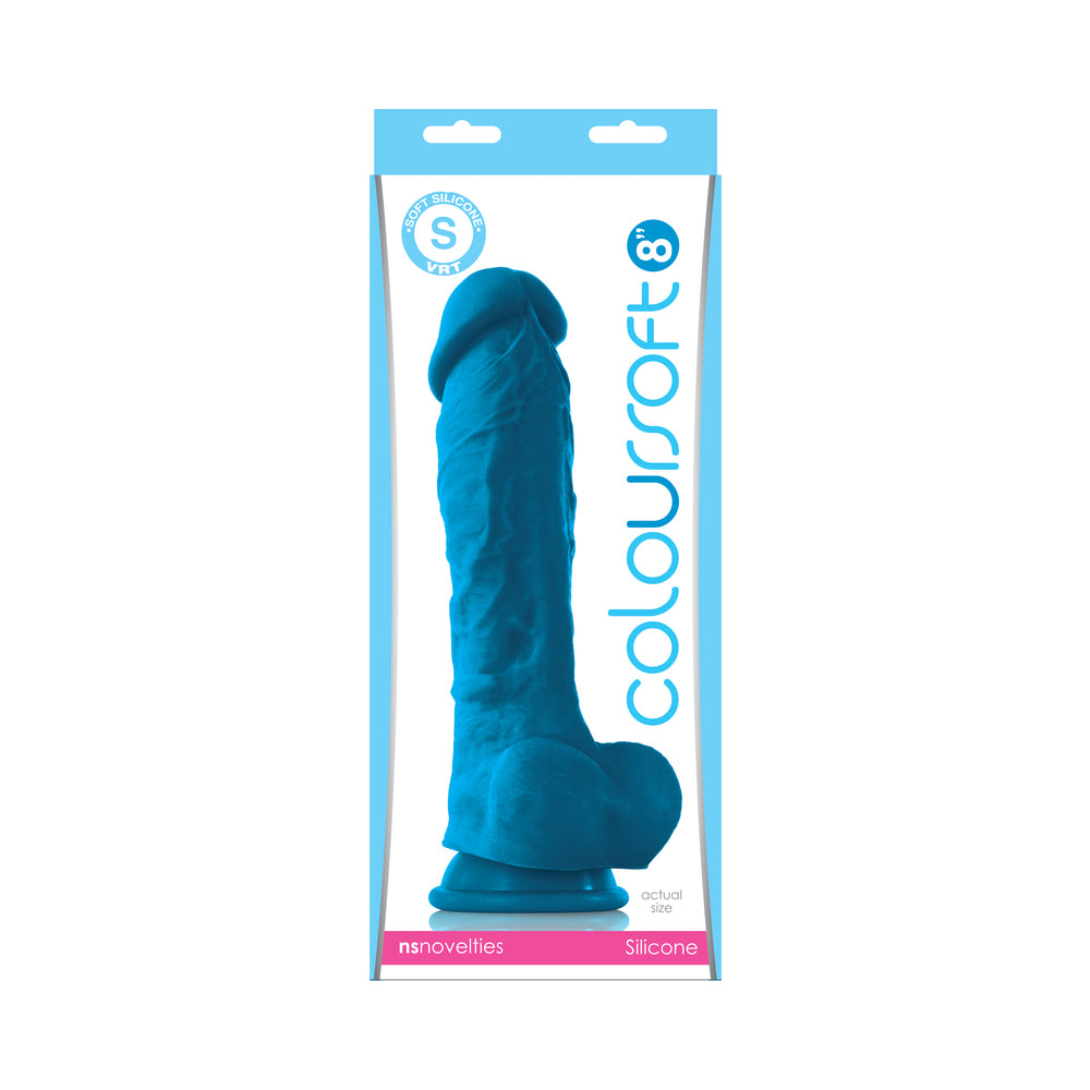 ColourSoft 8 in. Soft Dildo Blue