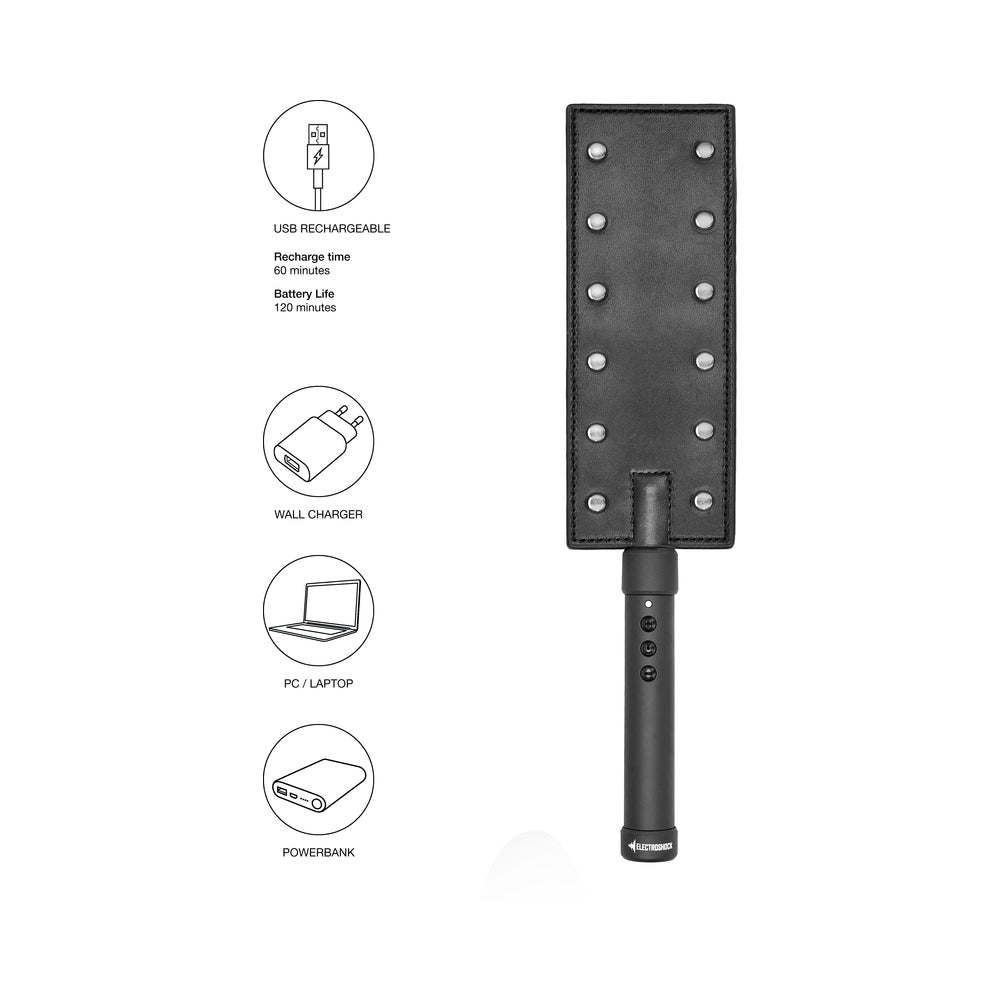 ElectroShock Rechargeable E-Stimulation Paddle Black - Fantasies Boutique
