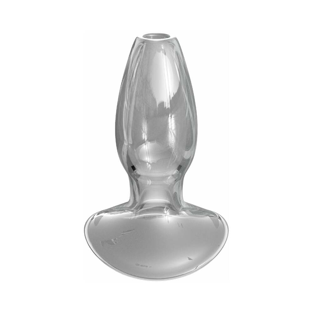 Pipedream Anal Fantasy Elite Collection Beginner's Anal Gaper Glass Tunnel Plug Clear - Fantasies Boutique