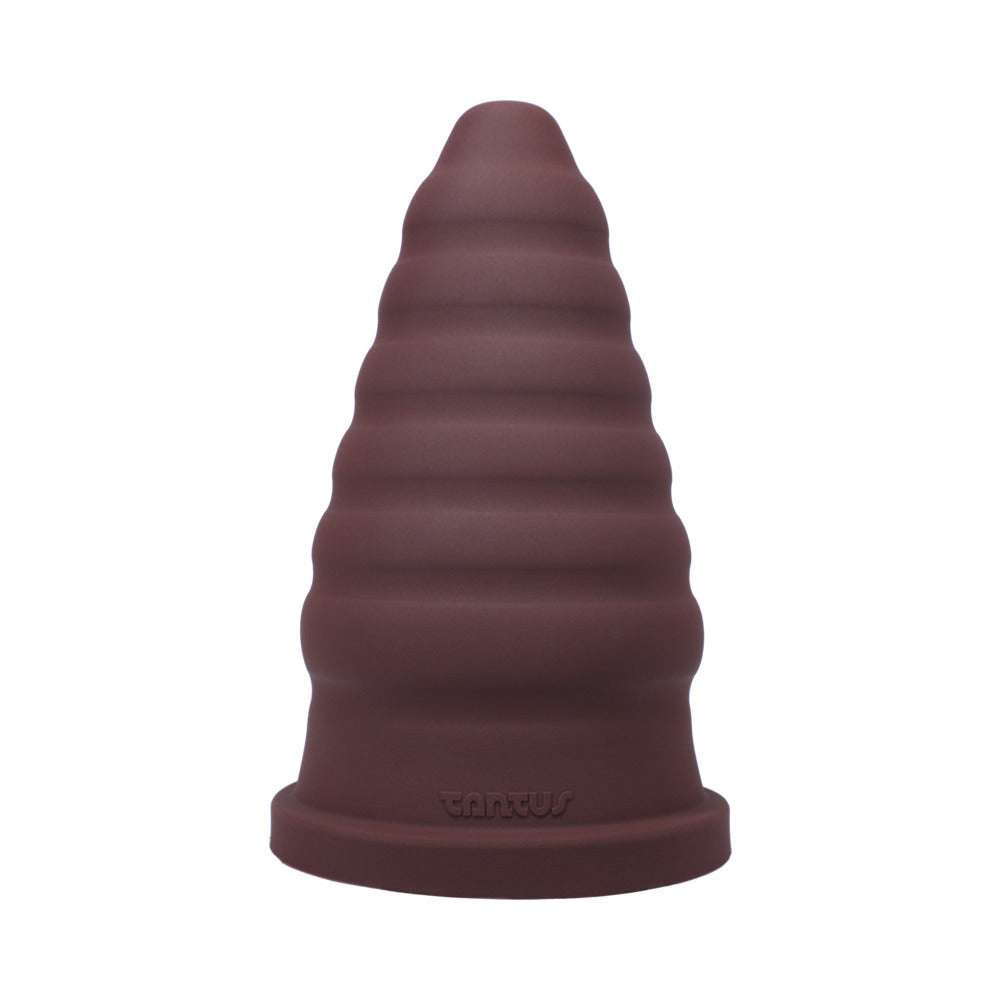 Tantus Cone Ripple Firm Dildo Garnet (Box) - Fantasies Boutique