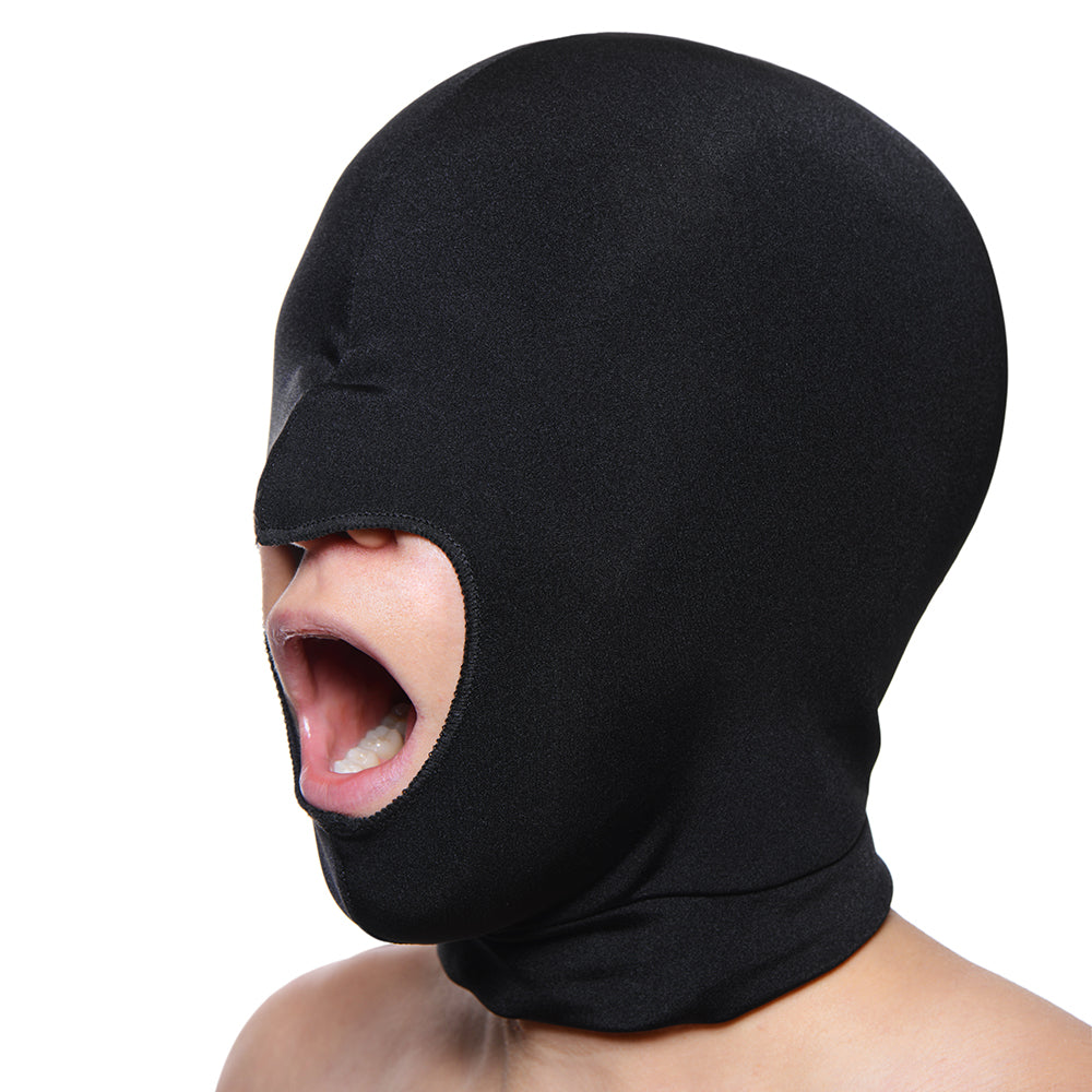 Masters Façade Spandex Hood With Mouth Hole (Black) - Fantasies Boutique