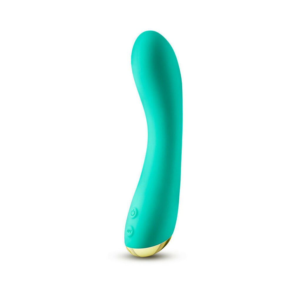Aria Luscious AF Rechargeable Silicone G-Spot Vibrator Teal - Fantasies Boutique