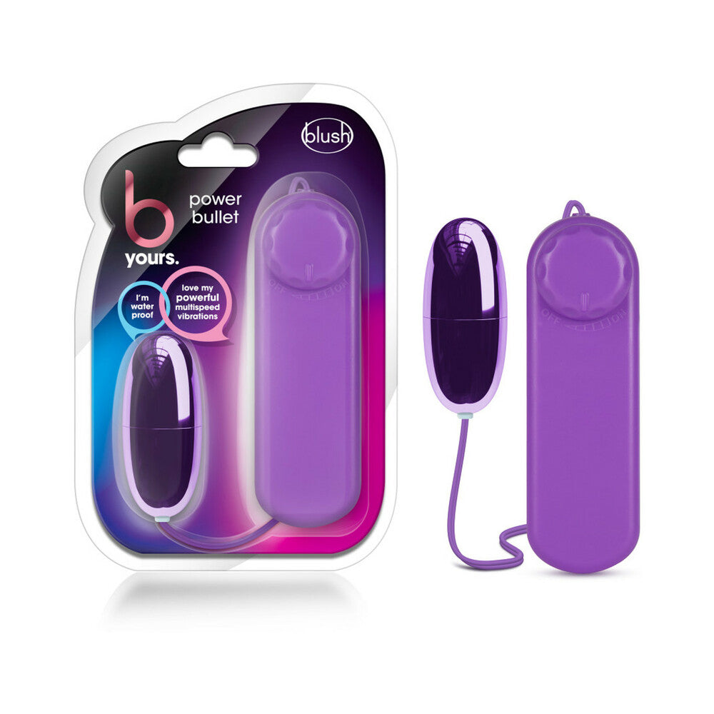 B Yours Power Bullet Remote-Controlled Egg Vibrator Purple - Fantasies Boutique