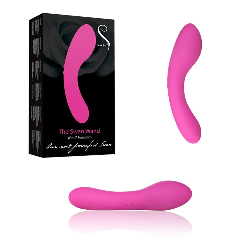 Swan Massage Wand Rechargeable, Waterproof. 2 Motors and 7 functions. - Fantasies Boutique