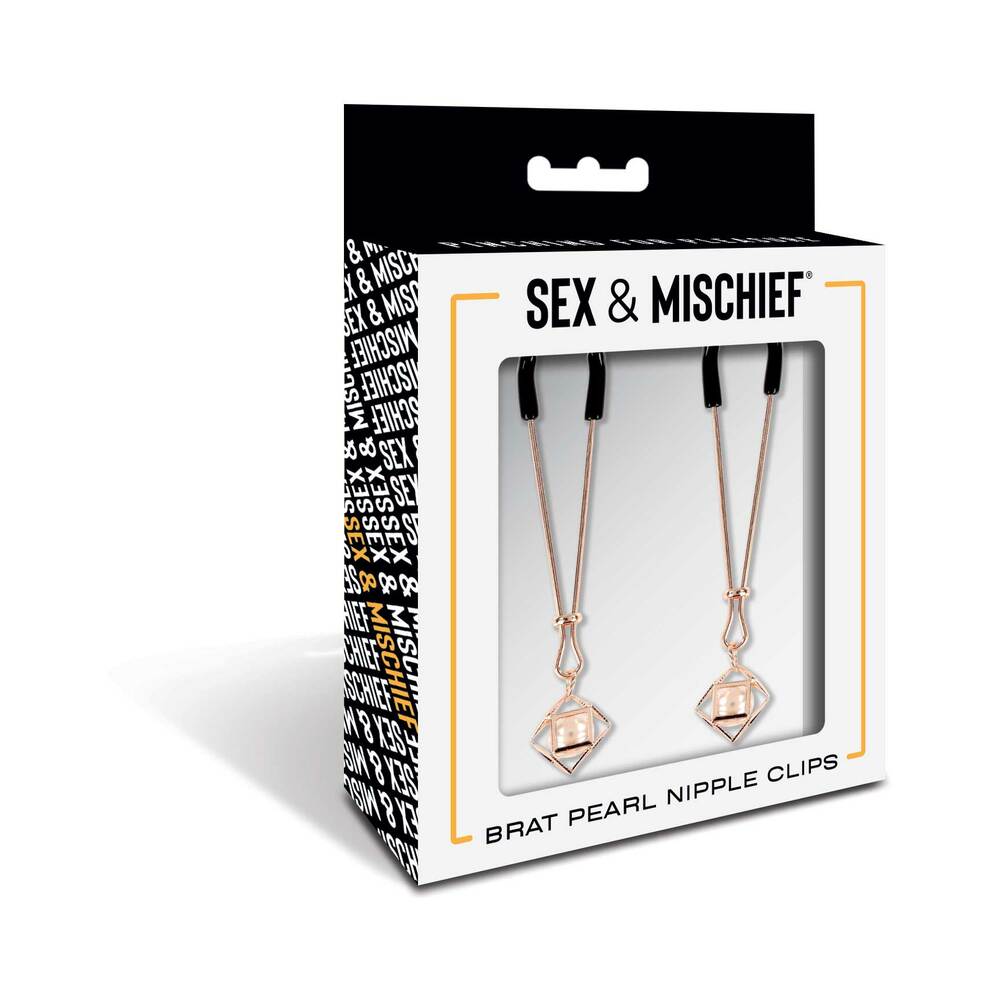 Sportsheets Sex & Mischief Brat Pearl Nipple Jewelry - Fantasies Boutique