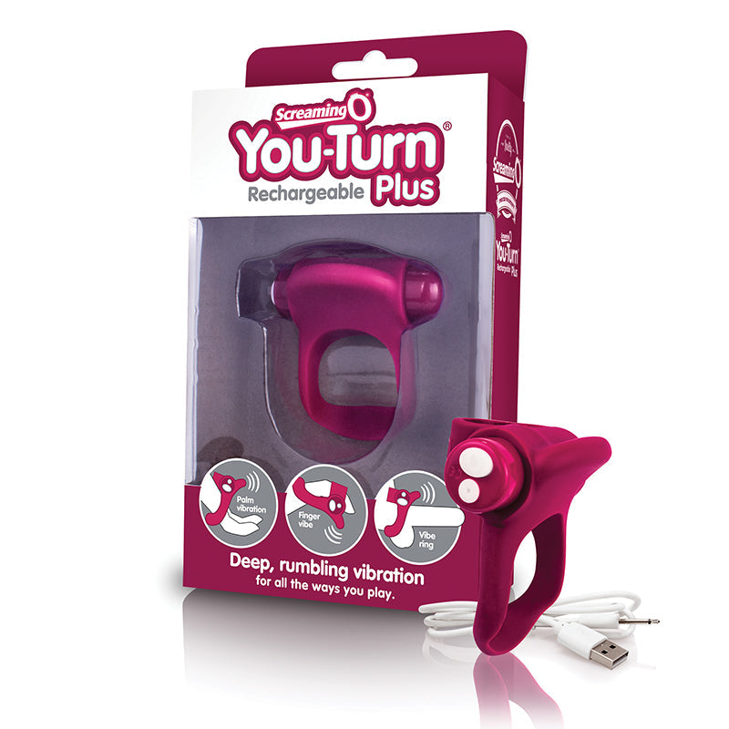 Screaming O Charged You Turn Plus - Merlot - Fantasies Boutique
