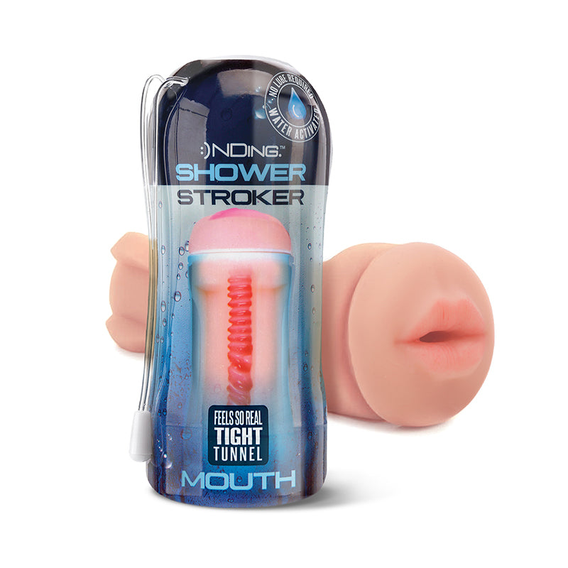 Happy Ending Self-Lubricating Shower Stroker - Mouth - Fantasies Boutique