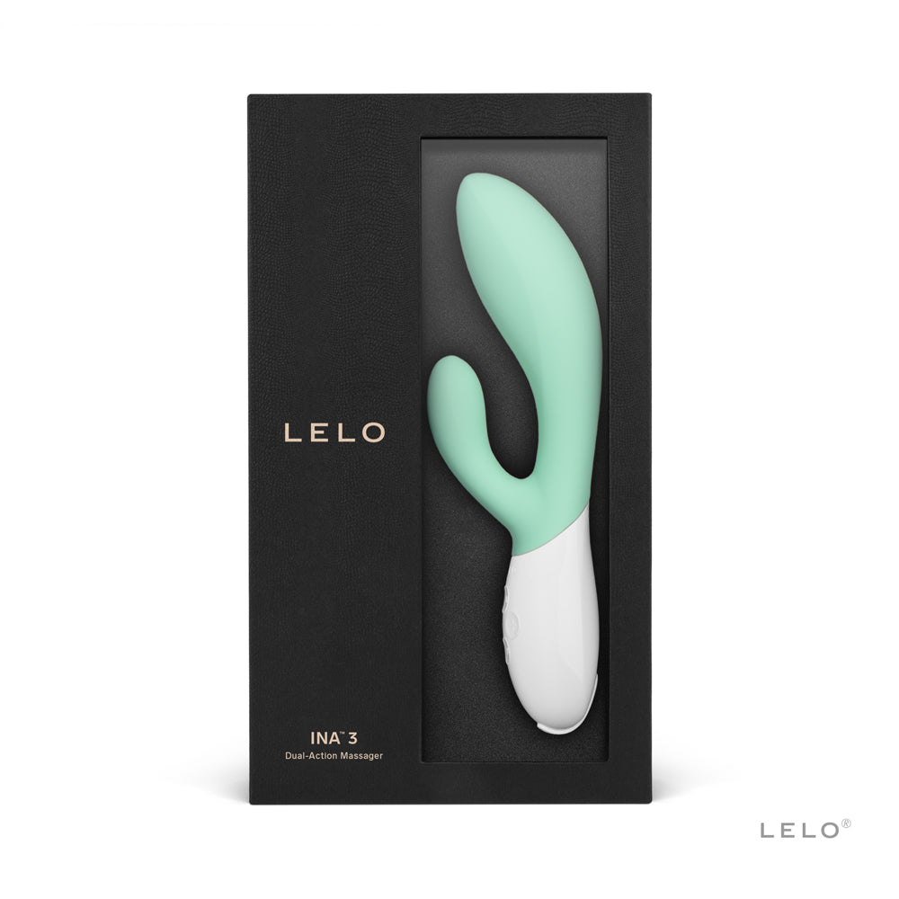 LELO INA 3 Rechargeable Dual Stimulator Seaweed - Fantasies Boutique