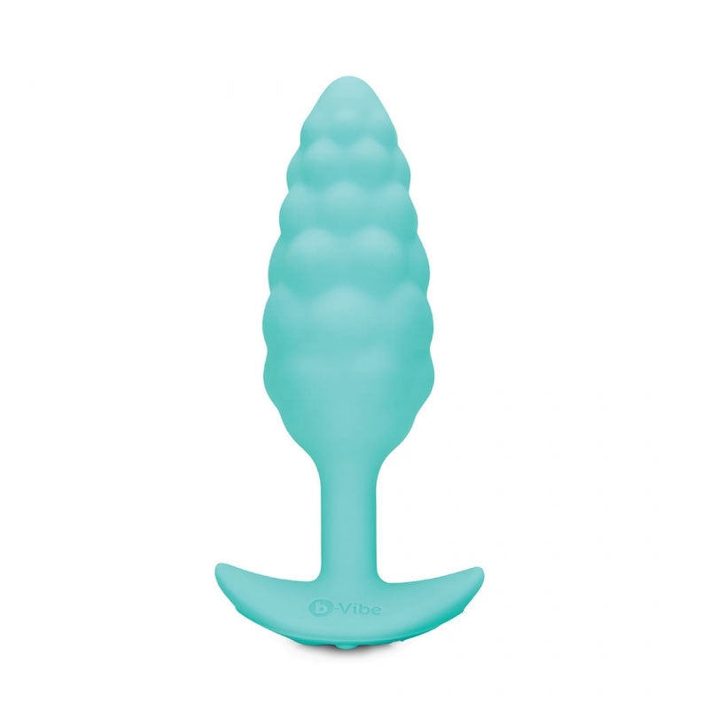 b-Vibe Bump Rechargeable Vibrating Silicone Textured Anal Plug Mint - Fantasies Boutique