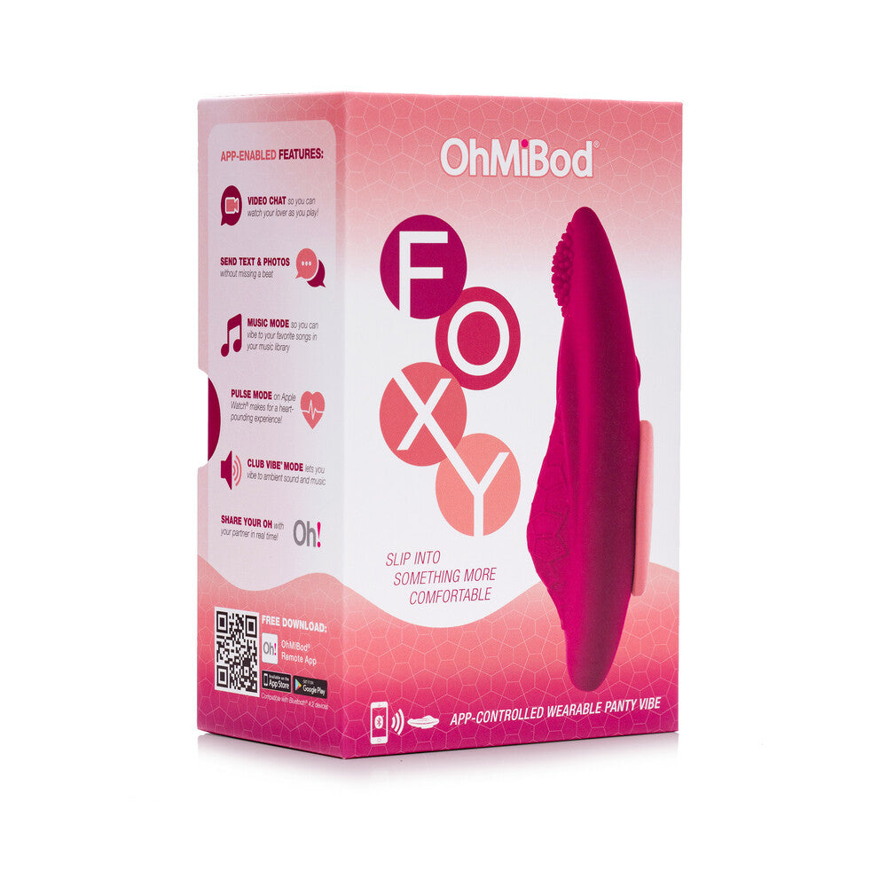 OhMiBod Foxy Bluetooth App-controlled Wearable Panty Vibrator - Fantasies Boutique