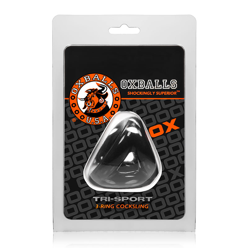 OxBalls Tri-Sport, Cocksling, Black - Fantasies Boutique