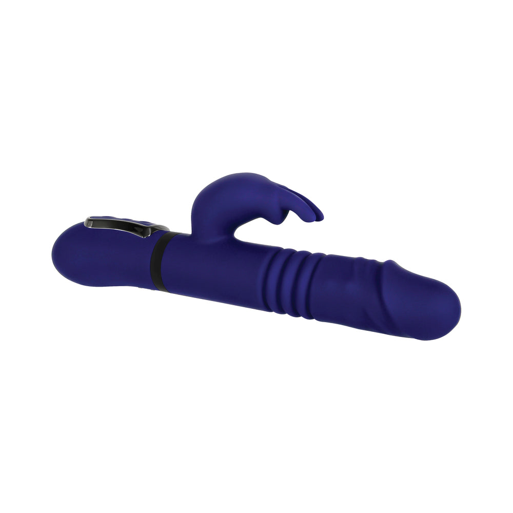 Gender X All In One Rechargeable Thrusting Rotating Silicone Rabbit Vibrator Purple - Fantasies Boutique