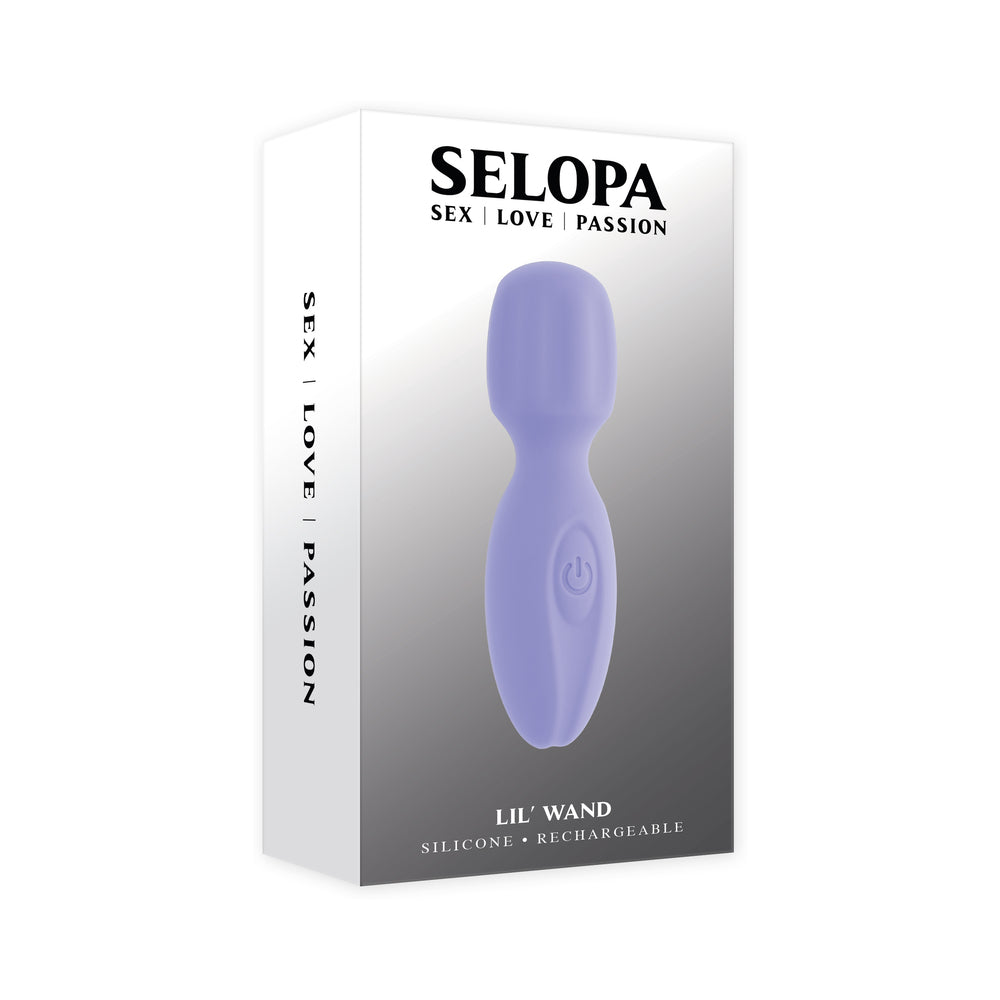 Selopa Lil' Wand Rechargeable Mini Wand Silicone Purple