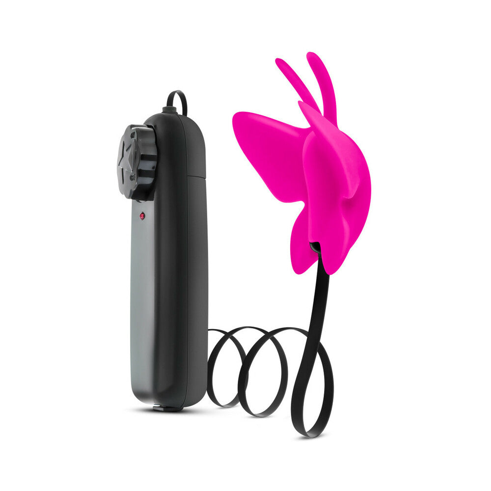 Luxe Butterfly Teaser Remote-Controlled Silicone Mini Vibrator Fuchsia