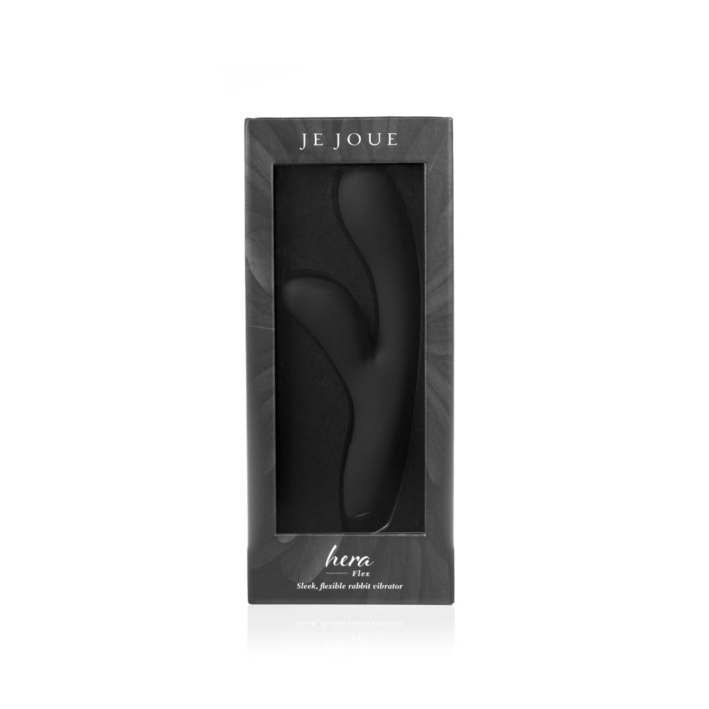 Je Joue Hera Flex Rechargeable Flexible Silicone Rabbit Vibrator Black - Fantasies Boutique