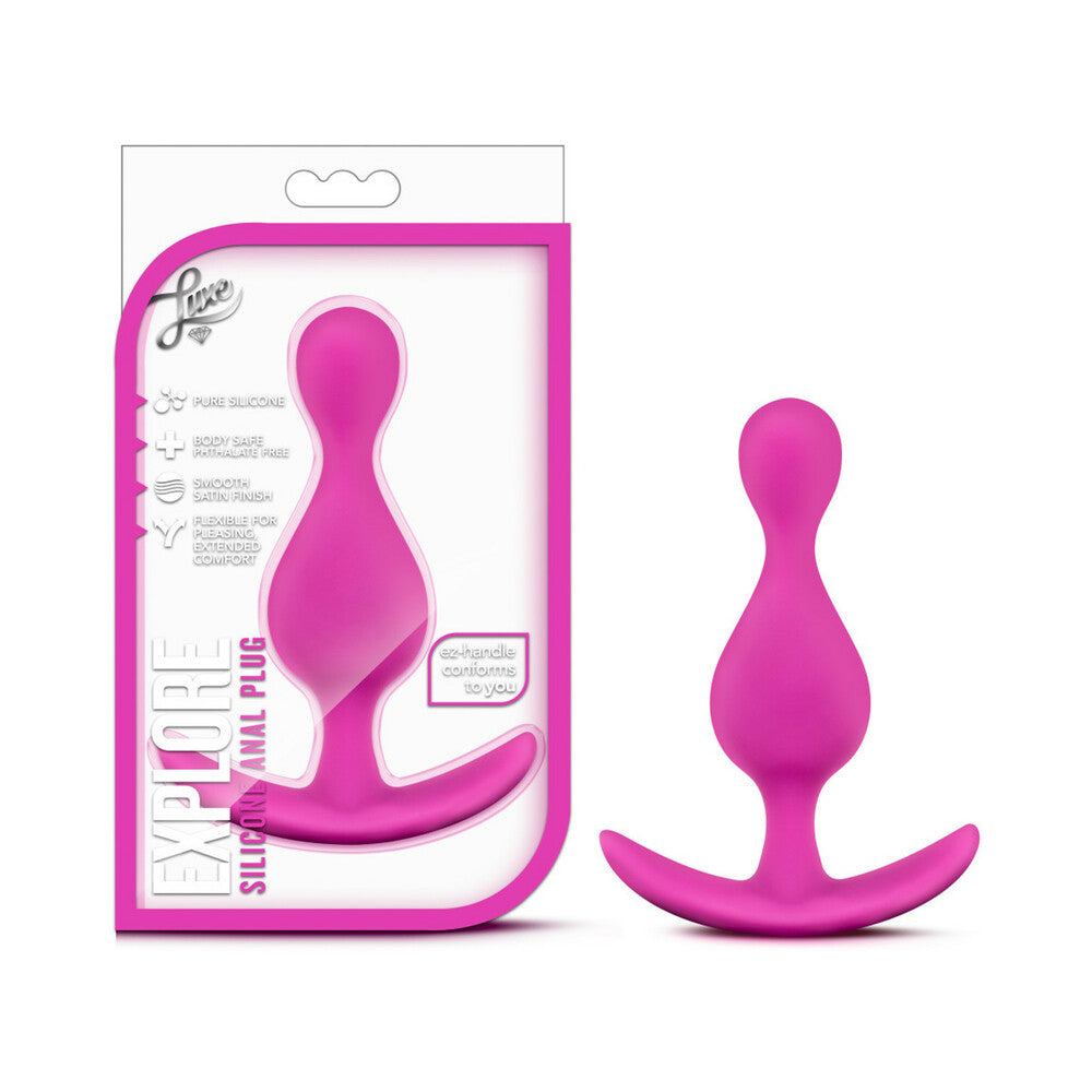 Blush Luxe Explore Silicone Anal Plug Pink - Fantasies Boutique