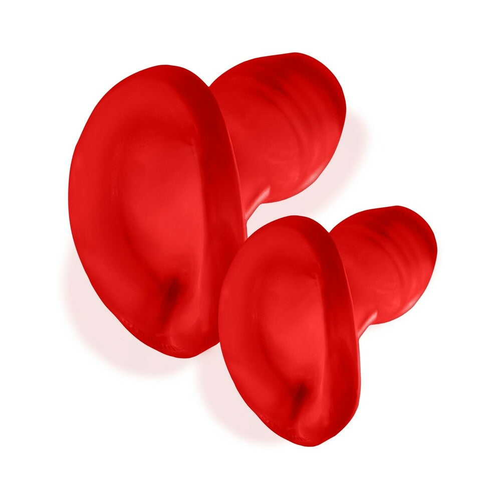 Oxballs Glowhole-2 Hollow Buttplug With LED Insert Large Red Morph - Fantasies Boutique