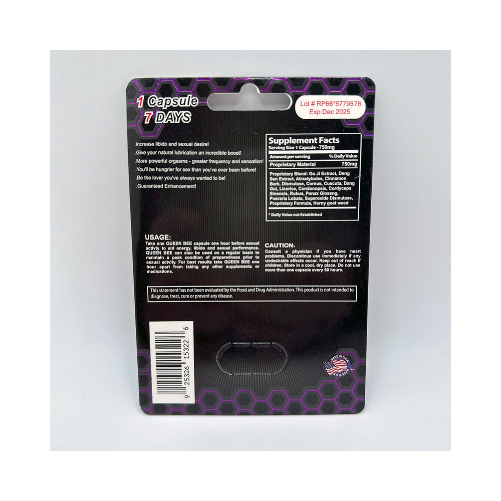 Queen Bee Female Enhancer 24 Pills Per Display