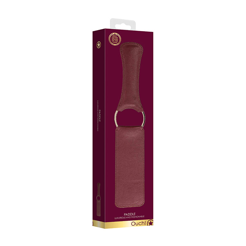 Ouch! Halo Ringed Paddle Burgundy - Fantasies Boutique