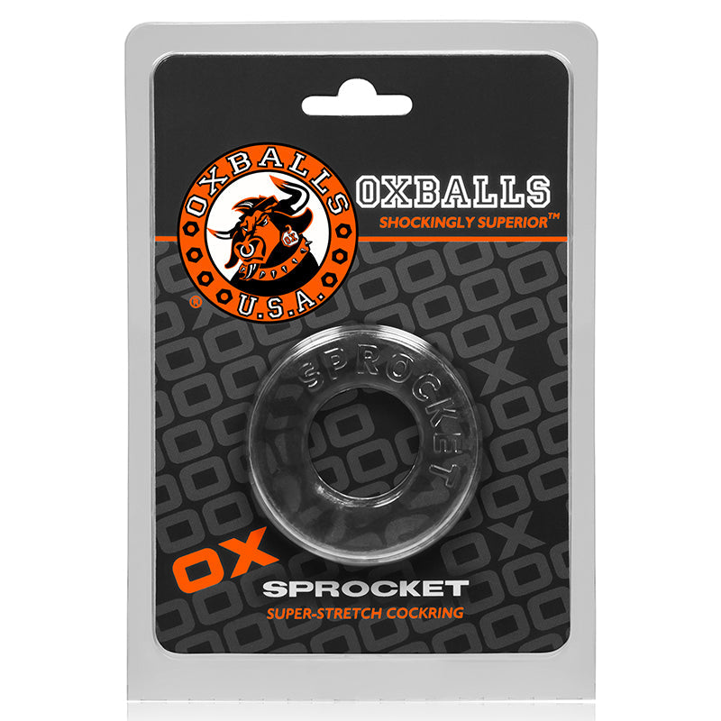 OxBalls Sprocket, Cockring, Clear - Fantasies Boutique