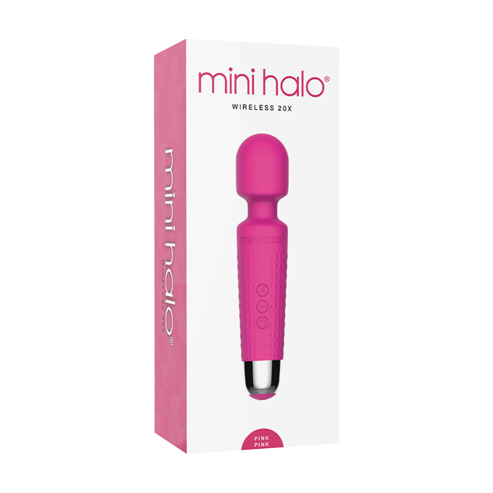 Mini Halo Wireless Wand 20X Silicone Pink Pink - Fantasies Boutique