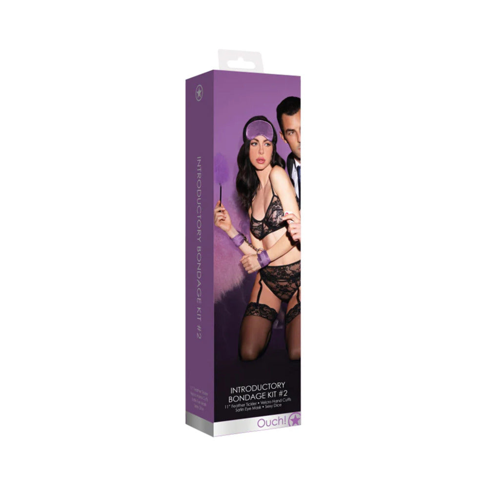 Ouch! 4-Piece Introductory Bondage Kit #2 Purple - Fantasies Boutique