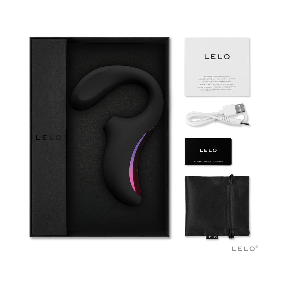 LELO ENIGMA Suction Dual Stimulator Black - Fantasies Boutique