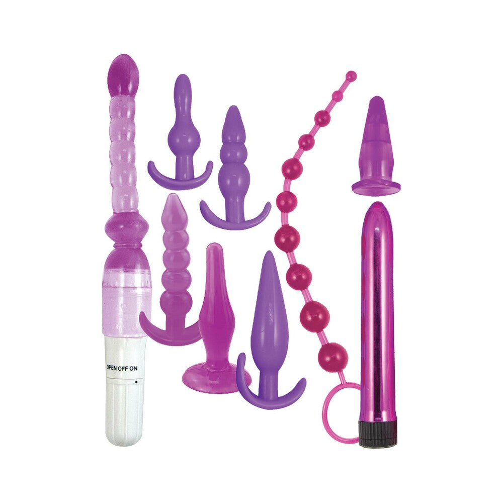 Purple Elite Collection Supreme Anal Play Kit Purple - Fantasies Boutique