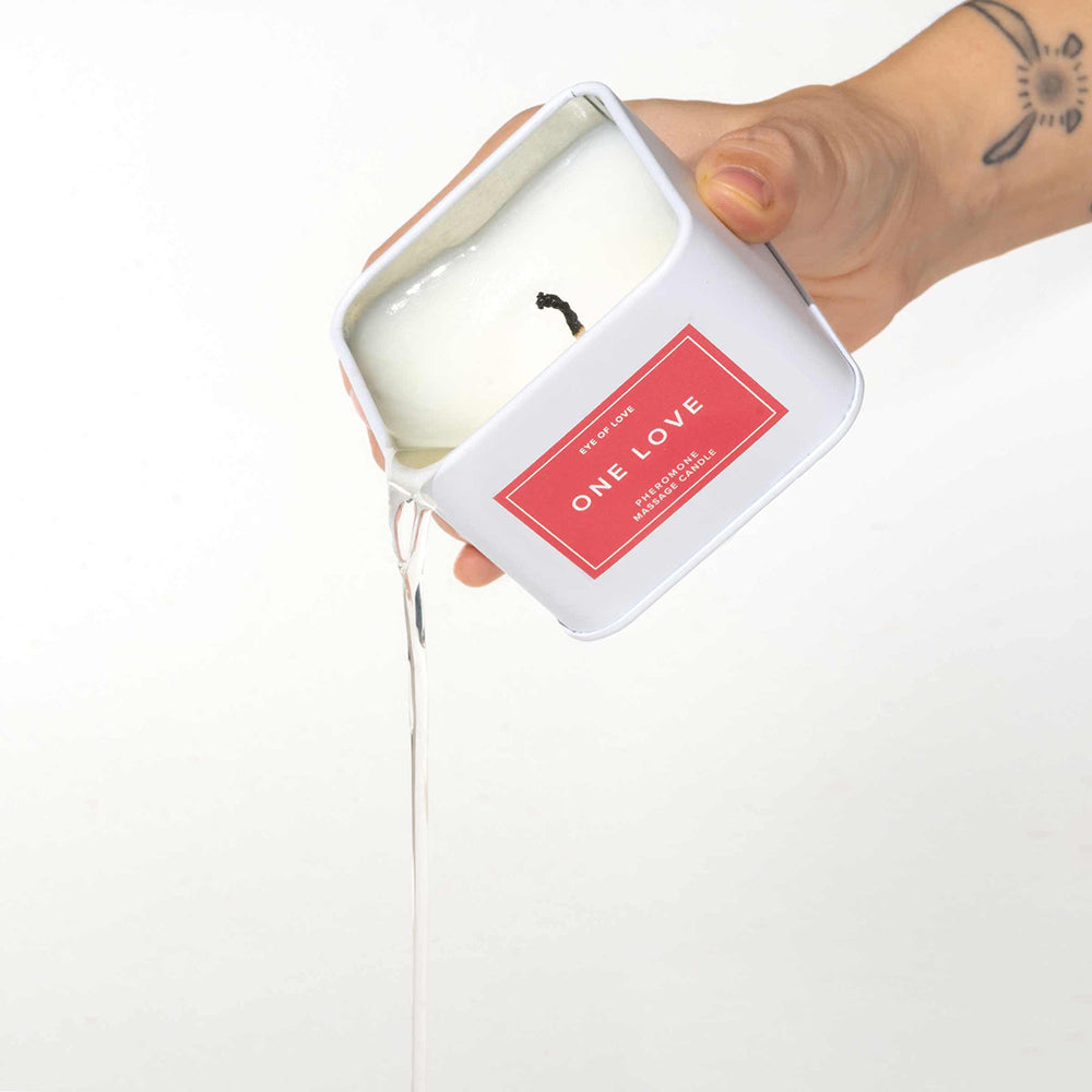 Eye of Love One Love Attract Him Pheromone Massage Candle - Fantasies Boutique