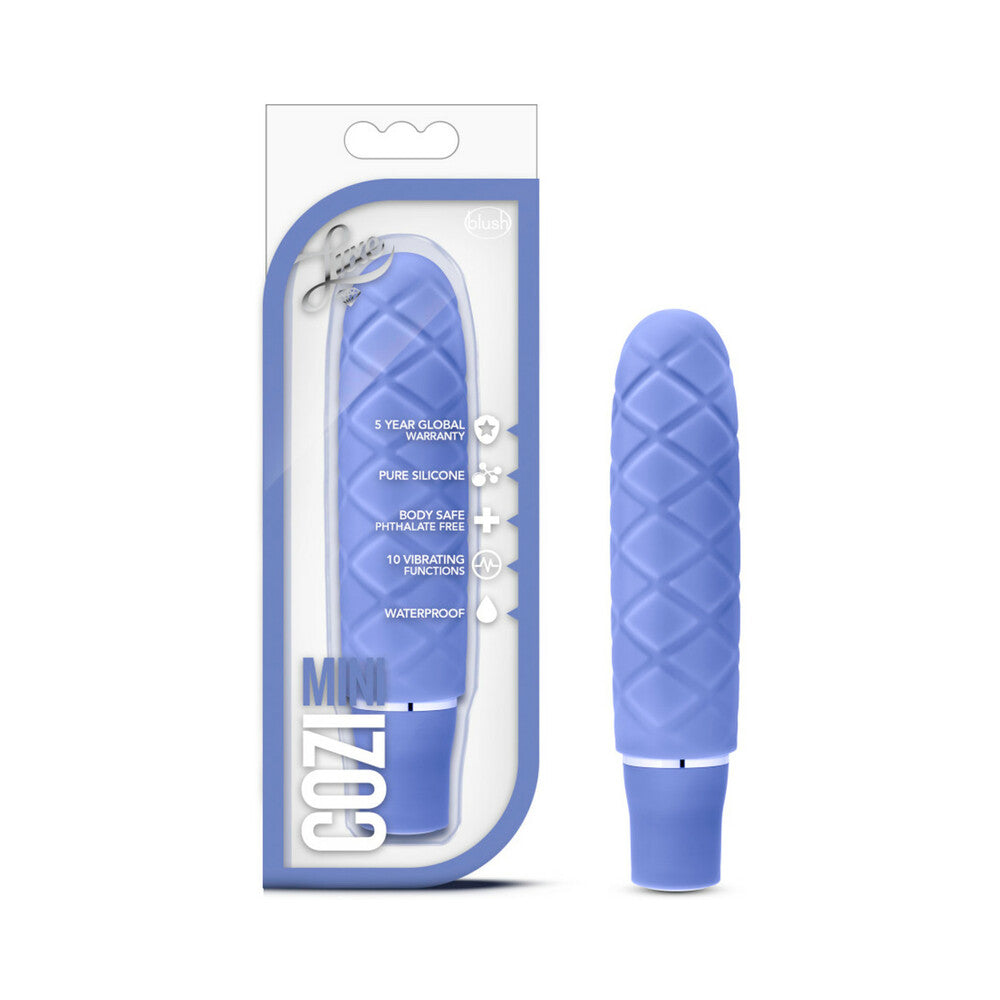 Blush Luxe Cozi Mini Silicone Slimline Vibrator Periwinkle - Fantasies Boutique