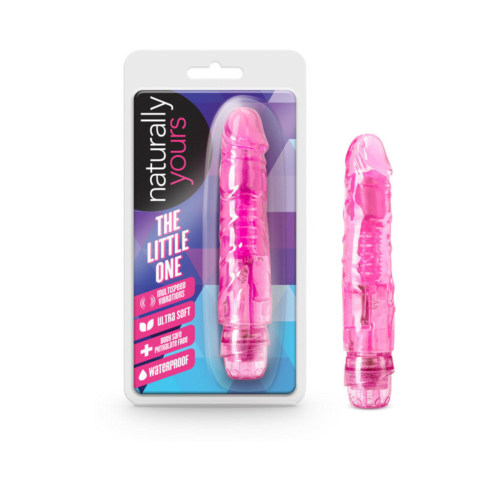 Naturally Yours The Little One Realistic 6.7 in. Vibrating Dildo Pink - Fantasies Boutique