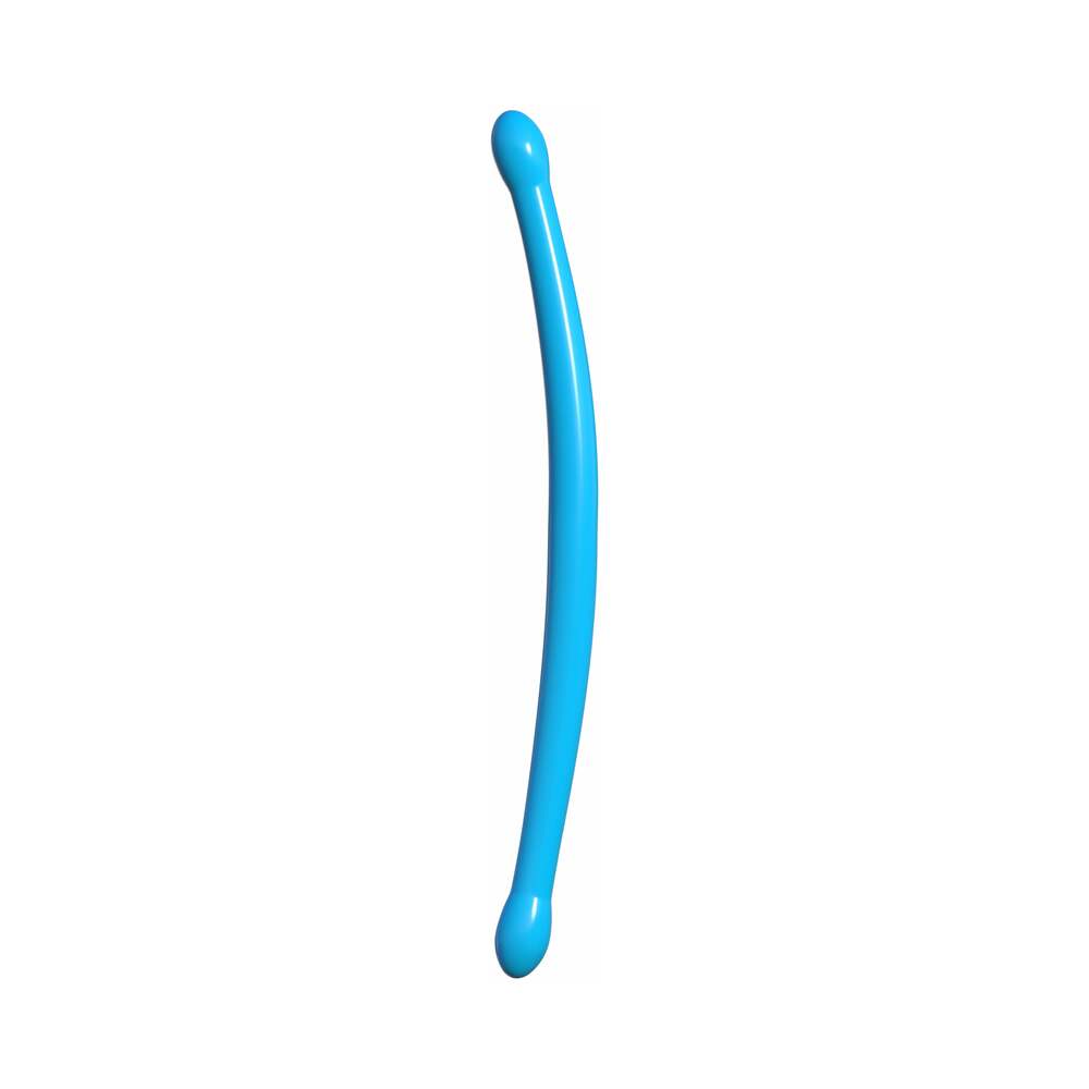 Pipedream Classix Double Whammy 17.25 in. Flexible Dual-Ended Dildo Blue - Fantasies Boutique