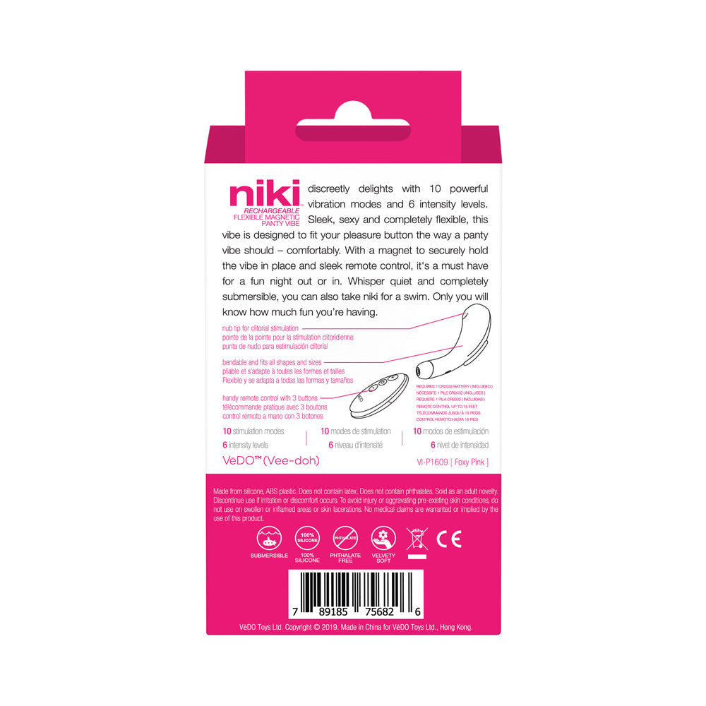 VeDo Niki Rechargeable Panty Vibe Pink - Fantasies Boutique
