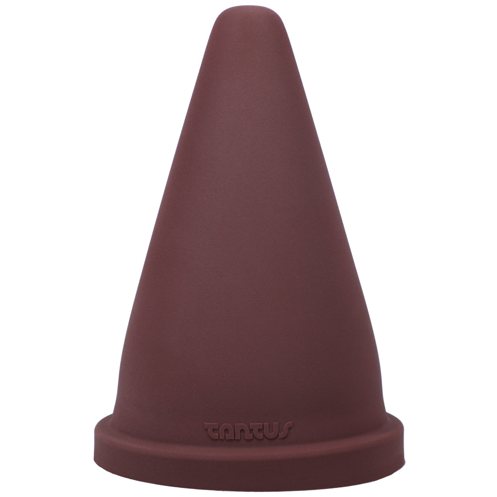 Tantus Cone Squat Firm Dildo Garnet (Box) - Fantasies Boutique