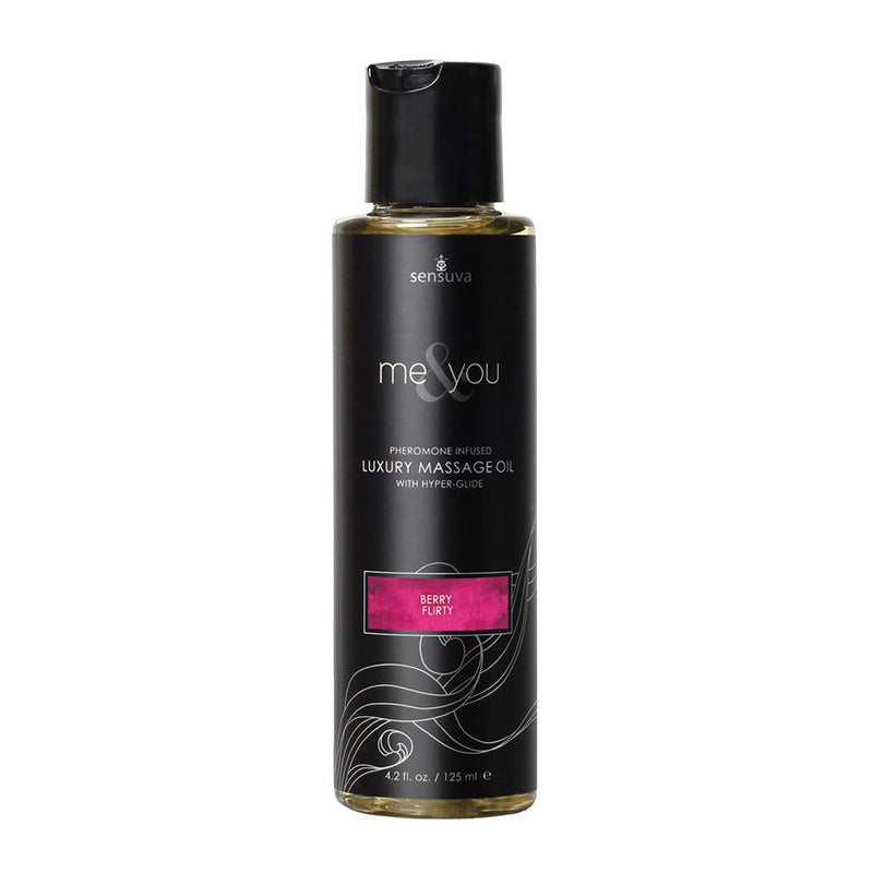 Sensuva Me & You Pheromone-Infused Luxury Massage Oil Berry Flirty 4.2 oz. - Fantasies Boutique
