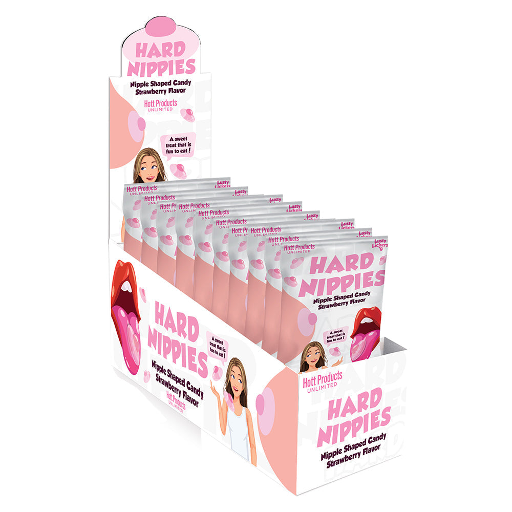 Hard Nippies Nipple Shaped Candy Strawberry Flavor (12 Pcs Display) - Fantasies Boutique