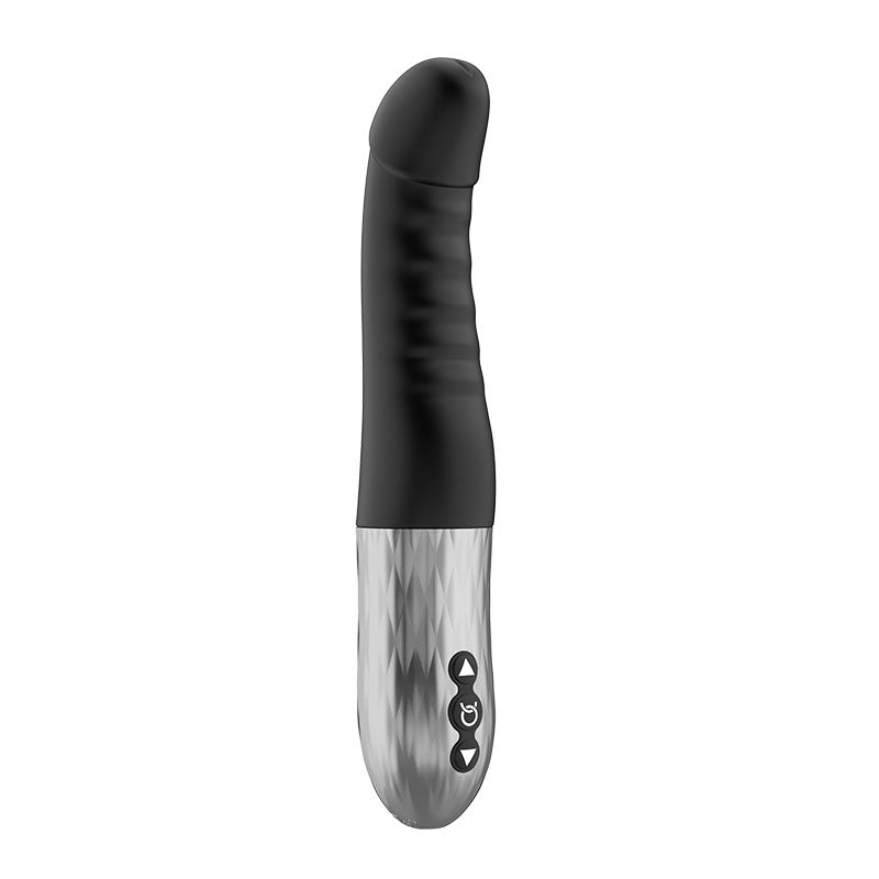 Forto Thruster Rechargeable Silicone Thrusting G-Spot Vibrator Black - Fantasies Boutique