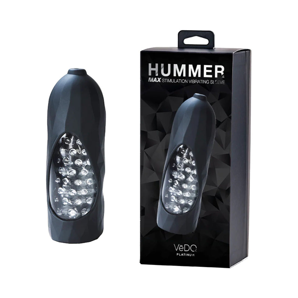 Vedo Hummer 2.0 Rechargeable Vibrating Sleeve Black Pearl - Fantasies Boutique