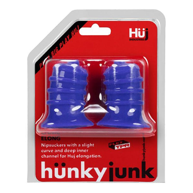 Hunkyjunk ELONG nipsuckers, cobalt - Fantasies Boutique